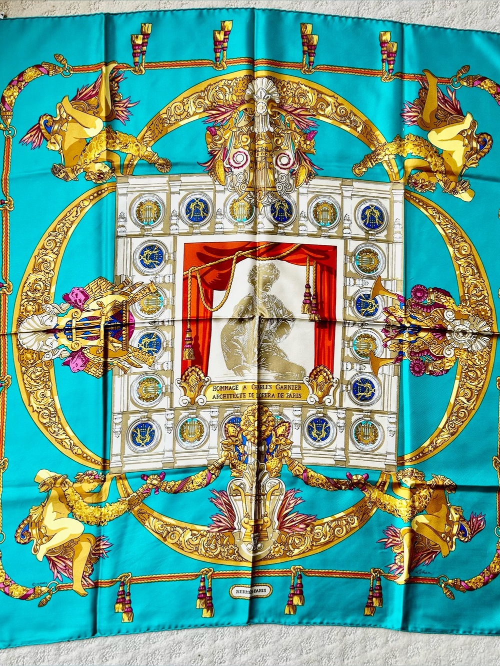 Vintage HERMÈS, "Hommage a Charles Garnier Architecte de L'Opera de Paris"
